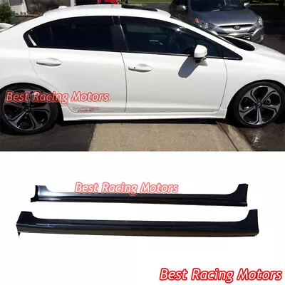 For 2012-2015 Honda Civic 4dr Sedan Mu-gen Style Side Skirts (ABS) • $159.99