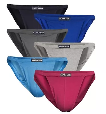 Men's US Polo ULTRA Cotton String Bikini Brief Underwear Colors (3 Or 6 Pack) • $19.99