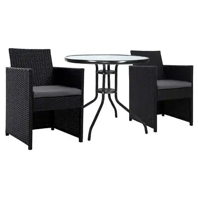 $451.99 • Buy Gardeon Patio Furniture Dining Chairs Table Patio Setting Bistro Set Wicker Tea