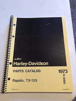 $29.97 • Buy 1968 Harley  Aermacchi   Rapido 125cc   Parts Catalog 99450-73a