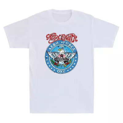 Wayne's World Garth Algar Aerosmith Force One Vintage Men's Short Sleeve T-Shirt • $29.69