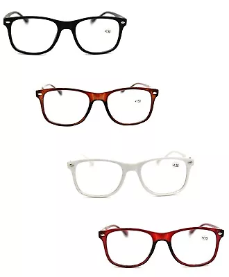 Bifocal Spring Hinged Classic Reading Glasses 4 Colours +1.0  Up To   +3.50  DX3 • £5.19