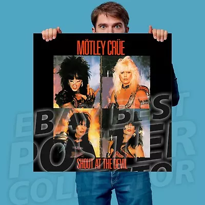 MOTLEY CRUE Shout At The Devil BANNER HUGE Vinyl Poster Tapestry • $32.25