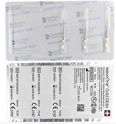 WAVE ONE Gold Glider (15.02) -  DENTSPLY  (3/pack) - All Sizes  ORIGINAL • $27.20