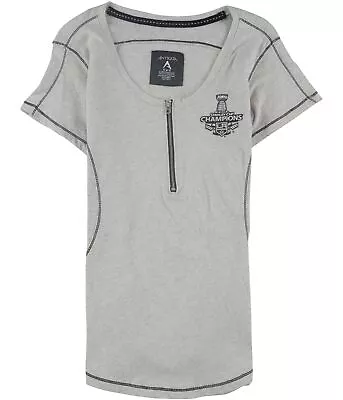 Antigua Womens LA Kings 2014 Stanley Cup Champions Graphic T-Shirt Grey Large • $3.50