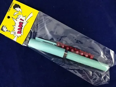 Fun Marker Pen Bang Vintage Trick Plastic Cap Toy Taiwan Exploding Pen Boom Blue • $2.99