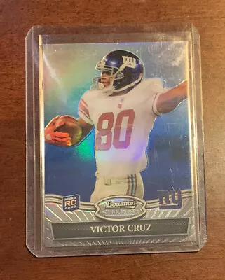 2010 Bowman Sterling Blue Refractor /99 Victor Cruz #21 Rookie RC • $60