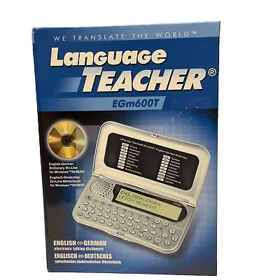 ECTACO EGm600T English - German Electronic Talking Dictionary (Language Teacher) • $60