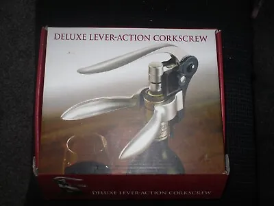 £7.50 • Buy Deluxe Lever Action Corkscrew - Boxed & Unused