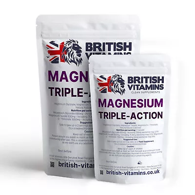 Magnesium Triple-Action Magnesium L Threonate Taurate Glycinate Complex • £12.74