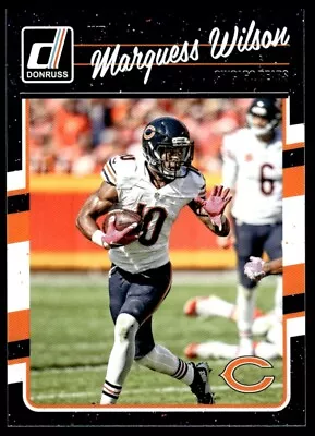 2016 Donruss Marquess Wilson Chicago Bears #53 • $1.64