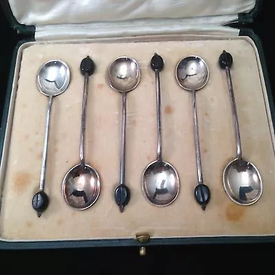 Antique Sterling Demitasse Spoons Mappin & Webb - 1919 • $135