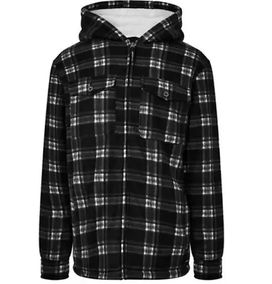 Dunlop Full Zip Checked Hoodie Mens UK Size Medium #REF165 • £19.99