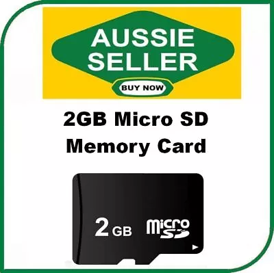 2Gb MicroSD Micro Secure Digital Flash Memory Card Old Phone Camera SD Reader 2G • $4.90