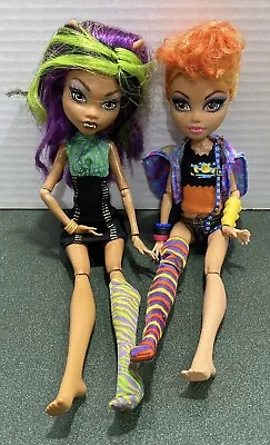 Monster High Clawdeen And Howleen Wolf Campus Stroll Sister Pack Of 2 Doll Dolls • $59