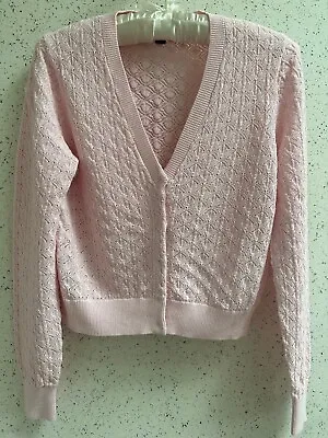 J Crew Women's Cardigan Pink Button Size S • $25