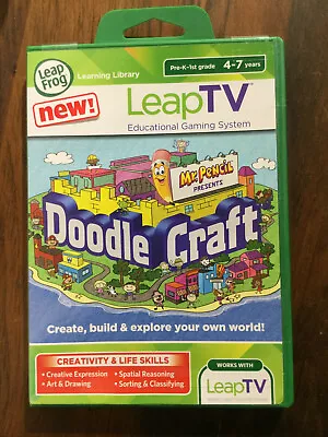 Leapfrog LeapTV Game - Mr. Pencil Presents DoodleCraft - Creativity/Life Skills • $46.16