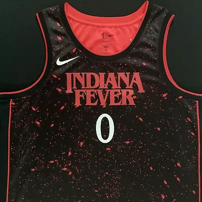 NWT Nike Kelsey Mitchell Indiana Fever #0 Black / Red Rebel Victory Jersey 52 XL • $99.99