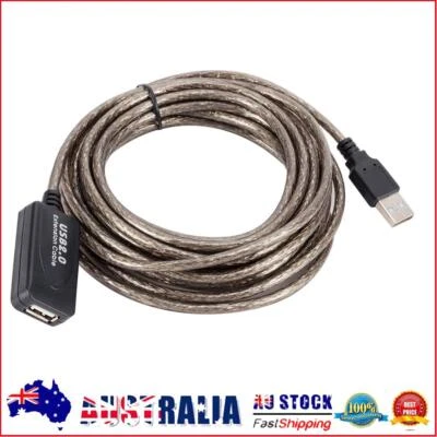 $11.34 • Buy AU USB2.0 Male To Female Active Repeater Extension Cable Cord Adapter (5m)