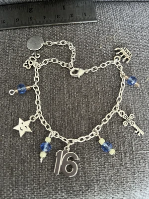 16th Age Birthday Charm Bracelet  Happy Birthday Gift & Gift Pouch • £4.50