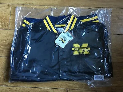 £96.23 • Buy Mitchell & Ness University Of Michigan Wolverines Satin Jacket Black Size M NCAA