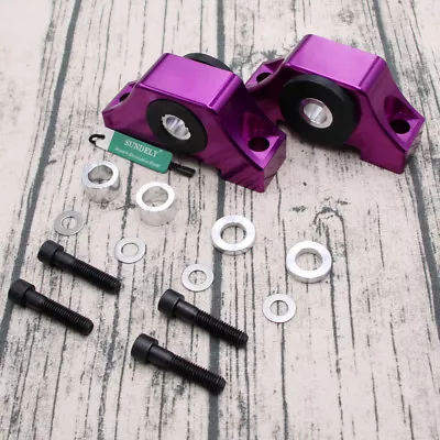 Billet Motor Torque Mounts Kit For Honda Civic EG EK D16 B16 B20 92-00 Purple • £32.40