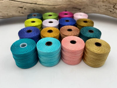 $9 • Buy Waxed Nylon Jewellery Cord / Micro Macrame Supplies / S-Lon 0.5mm