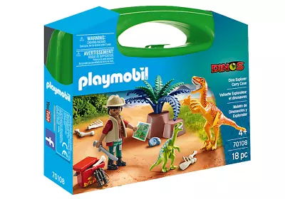 Original PLAYMOBIL Dinos 70108 Briefcase Big Dinosaurs And Explorer • $38.06