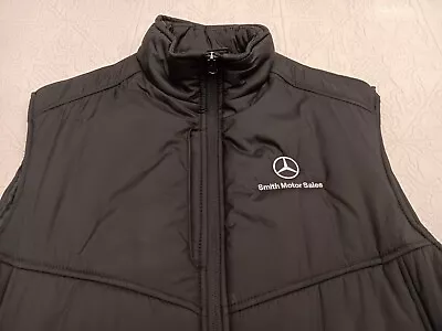 Mercedes-Benz Puffer Vest - Black - L - MB Embroidered - EUC • $19.99