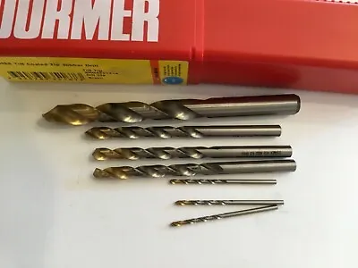 Dormer A002 HSS-TiN Jobber Drill Bit  Imperial Titanium Nitride Coated 1/16-7/16 • £1