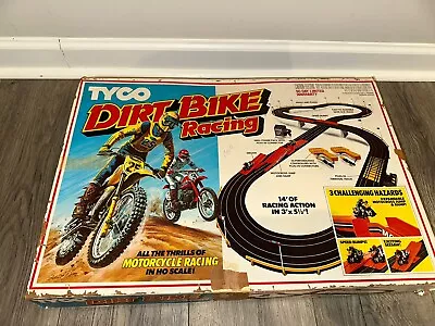 Vintage Tyco Dirt Bike Slot Racing Set #6215 Missing 1xL Pier • $114.95
