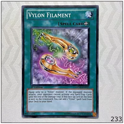 Vylon Filament - GENF-EN057 - Common 1st Edition Yugioh • $1.63