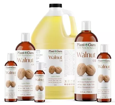 Walnut Oil Cold Pressed REFINED 100% Pure Natural 2 Oz To Gallon  • $42.40