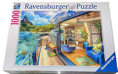 NEW SEALED Ravensburger Tropical Island Charter 1000 Piece Jigsaw Puzzle Artwork • $28.99