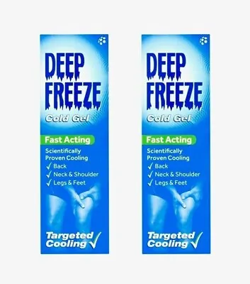 2 X Deep Freeze Cold Gel - NEW • £6.99