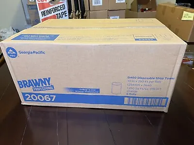 6 GP Pro™ Brawny® Professional D400 Shop Towel-10  X 250' #20067 Georgia Pacific • $114