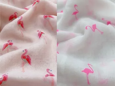 £3.99 • Buy  Mini Flamingo Print Ladies Pretty Lightweight Scarf Women Shawl