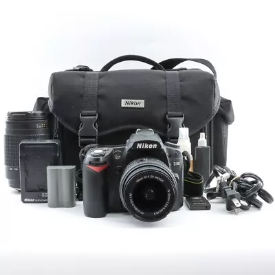 Nikon D90 Dslr Camera Nikkor 70-300mm + 18-55mm Lens Battery Charger Dsp005518 • $249.44