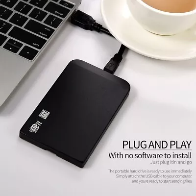 2TB External Hard Drive-Usb 3.0 Portable HDD Ultra Slim External Hard Drive 5Gbp • $70.49