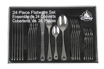 Disney Parks 24 Piece Flatware Set Mickey Mouse Stainless Steel • $80