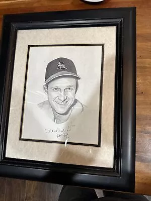 Stan Musial Lithograph Signed And COA HOF Cardinals MLB Memorabilia RARE • $299