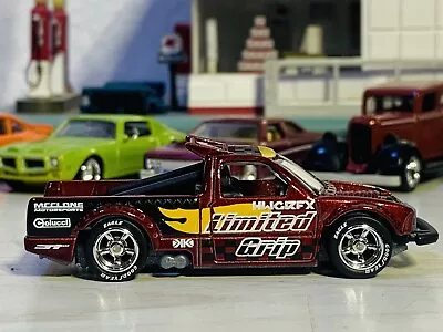 Hot Wheels Limited Grip Metal Flake Red Chevy S-10 Custom Wheel Swap • $19.99