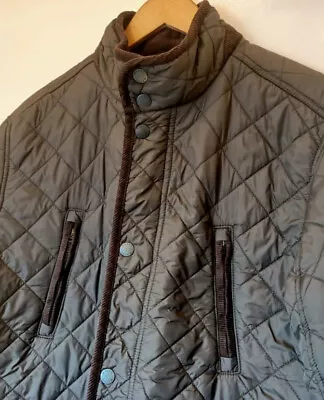 Quilted Jacket Green Mens Medium Maine • £9.50