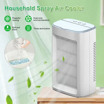 Mini Portable Air Conditioner Evaporative Cooling Humidifier Desktop Fan 3 Speed • $37.19