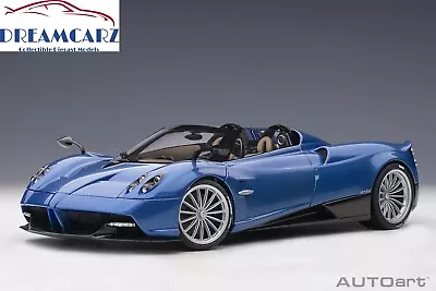 AUTOart 78286 1:18 Pagani Huayra Roadster Blu Tricolore Carbon Fiber • $323.99