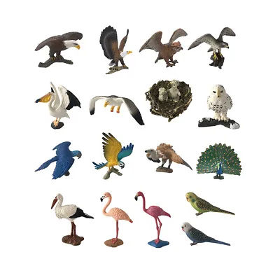 Animal Models Toy Simulation Miniature Bird Figure Model Plastic Figurine Statue • £5.26