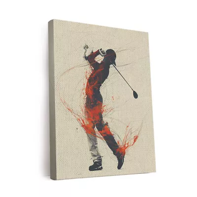 Golf Sports Vintage Art Design 1 Canvas Wall Art Prints Pictures Gifts • $59.99