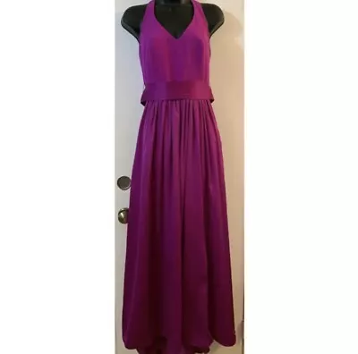 Satin Dress With Sash - VERA WANG • $100