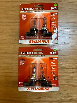 SYLVANIA 9005 SilverStar ULTRA Headlight (2) Pairs (4) Bulbs • $27.99