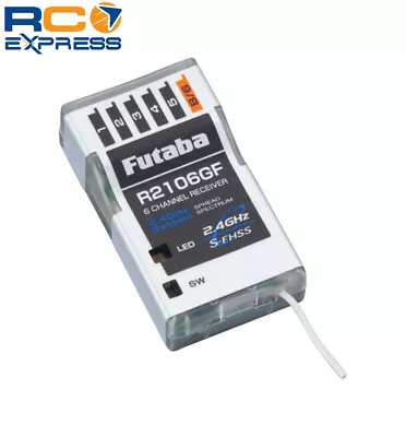 Futaba R2106GF 2.4G SFHSS Micro 6Ch Receiver FUT01102201-3 • $45.97